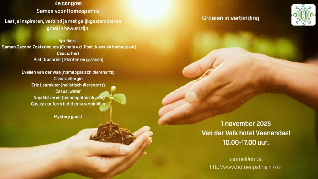 Jaarlijkse homeopathie congres 1 Flyer SvH 2025 1600 x 900 px 4
