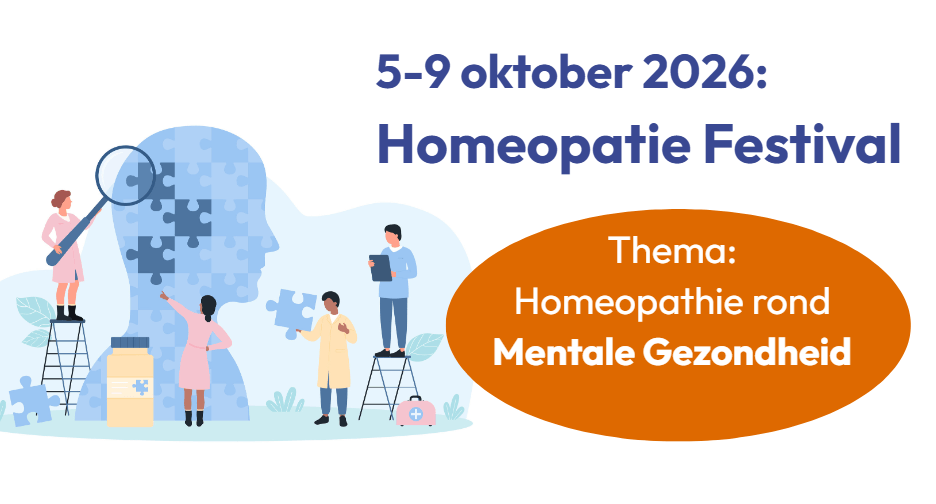 Homeopathie Festival 5-9 oktober 2026